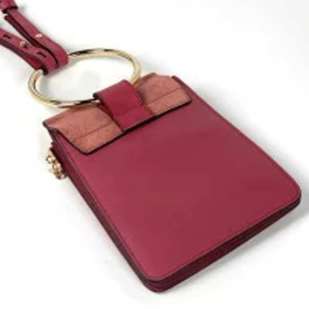 Chloe Bag Pink Leather Faye Shoulder Handbag